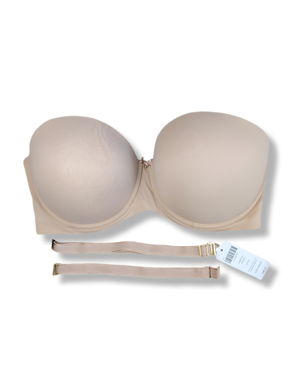 NWT Soma Embraceable Strapless Bra Soft Tan Beige Nude Size 34DDD / 34F - Picture 2 of 6